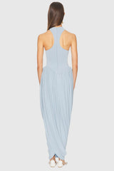 Doyle Sleeveless Ruched Maxi Dress - Blue