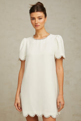 Bérénice white crystal-embellished mini dress
