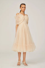 Danielle sequined tulle midi dress