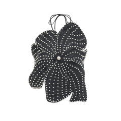 Maëlle faux-pearl embellished top