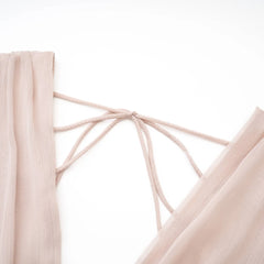 Kordney pink layered ruffled long-sleeve mini dress