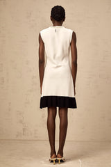 Coralie white faux-pearl knitted cardigan