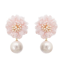 Capriana floral motif drop earrings