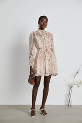 Chantal ruffled mini dress