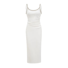 Hélène crystal-embroidered midi dress