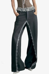 Maria Lace Patchwork Suit Pants