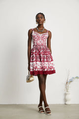 Annika graphic-print sleeveless mini dress