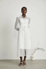 Bennett faux-pearl embellished midi dress