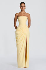 Cyra Maxi Dress Lemon