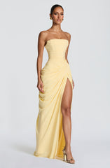 Cyra Maxi Dress Lemon