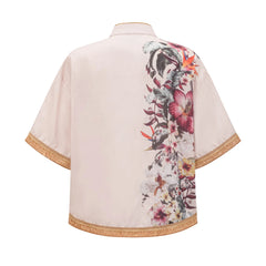 Joséphine floral-print shirt & short matching set