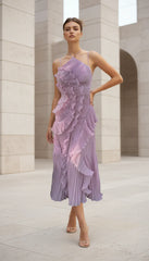 Elegant Sexy A-line Backless Evening Dress 2025