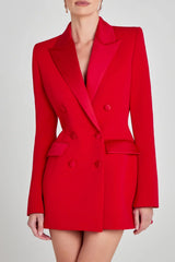 Adahy Double-Breasted Blazer Dress