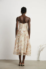 Lucena floral-print midi dress