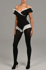 Dolley Lace Off Shoulder Bodysuit