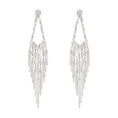 Isabelle crystal-embellished drop earrings