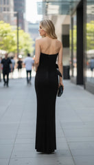 Maison Celie Black Blossom Couture Dress