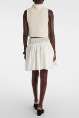 Chrisop Ribbed-knit Tank Top - White