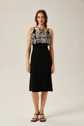 Clarisse faux-flower cropped top