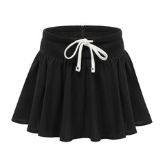 Amélie elastic-waistband pleated mini skirt