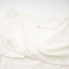 Ava knitted strapless long-sleeve top