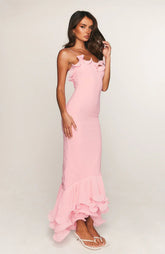 Dancing Petals Maxi Dress Pink