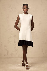 Coralie white faux-pearl knitted cardigan