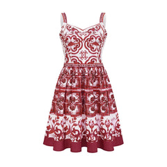 Annika graphic-print sleeveless mini dress
