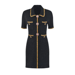 Héloïse sequin knitted dress