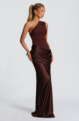 Sadona Maxi Dress Plum Brown