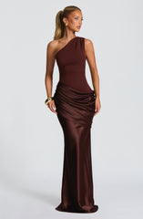 Sadona Maxi Dress Plum Brown
