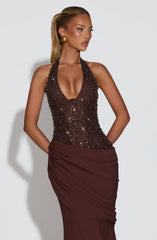 Taylor Gown Plum Brown