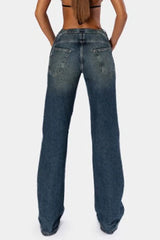 Eva Lace Up Jeans