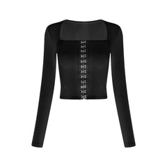 Dvora buckle-detail top