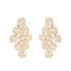 Ariane geometric crystal earrings