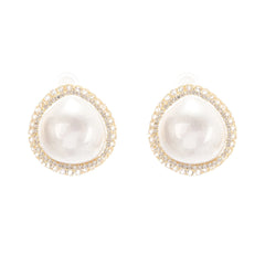 Gloria faux-pearl stud earrings