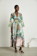 Cassandra graphic-print maxi dress