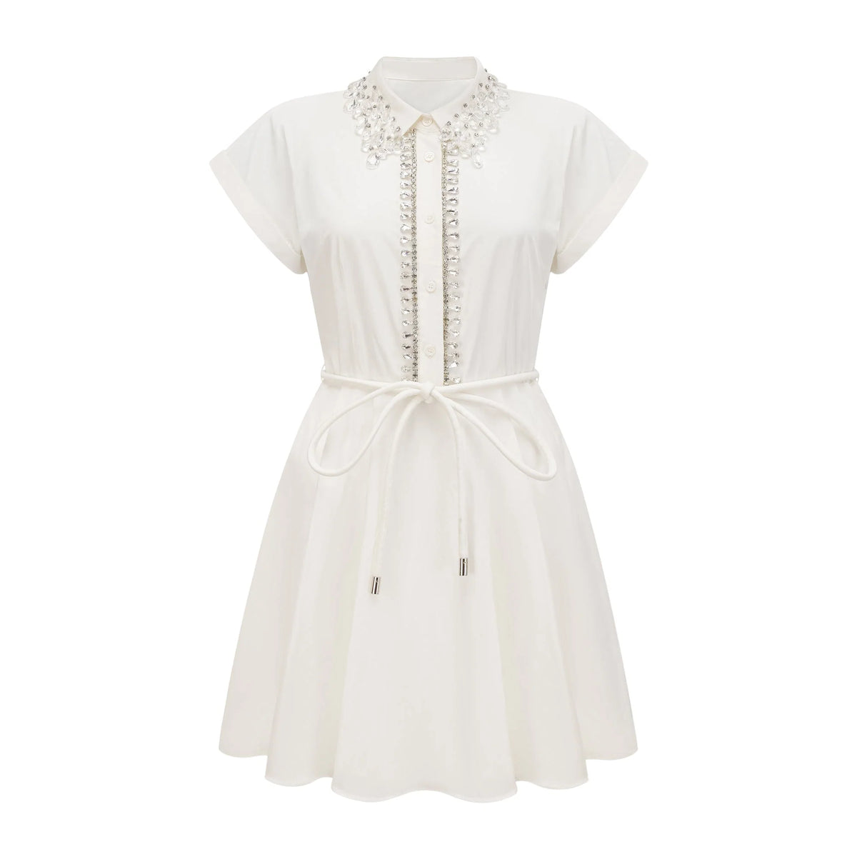 Analissa crystal-embellished mini dress