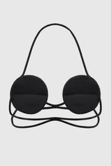 Bakir Crystal Spiral Bra - Black
