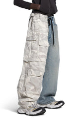 Mavis Camouflage Patchwork Cargo Jeans