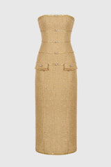 Elborno Gold Sequin Embellished Jacket