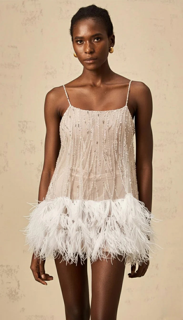 Aella Lace Backless Mini Dress