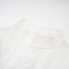 Cindy floral lace-detail top