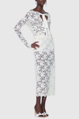 Jamaun Lace Cutout Skirt Two Piece Set