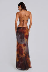Vida Backless Maxi Dress Whiskey