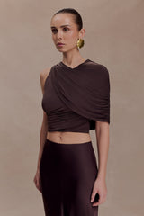 Adrienne One Shoulder Slinky Top