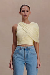 Adrienne One Shoulder Slinky Top