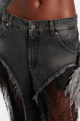 Bionne Lace Panel Jeans