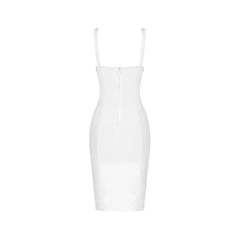 Félice crystal-trim bandage dress