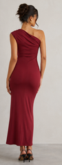 Plum Veil Maxi Dress